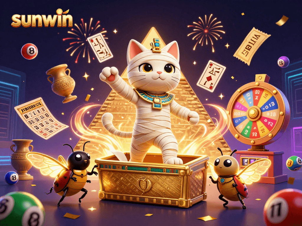 Engage in exciting games as the sunwin mummy cat unveils treasures from the pyramid casino.