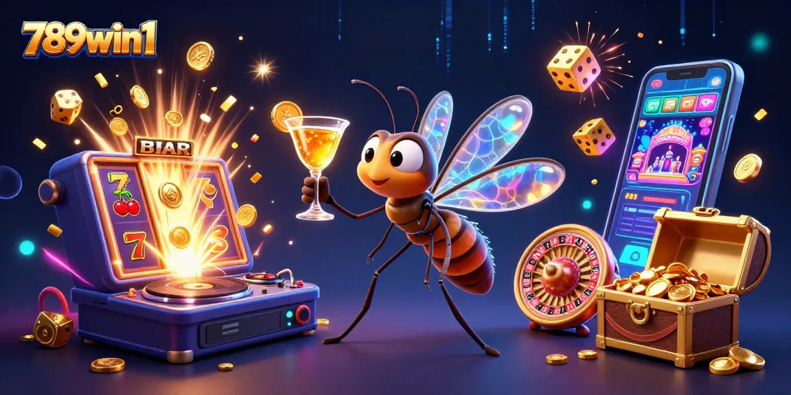 Experience exciting casino action with 789win1's animated characters in a high-energy environment.