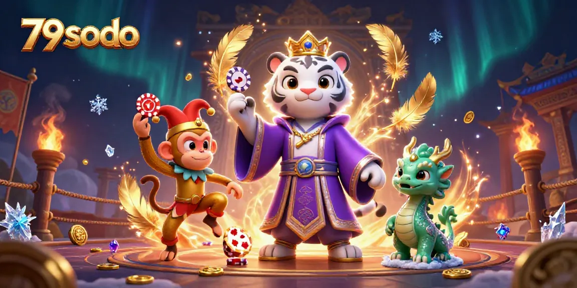 Engage in thrilling casino action with a vibrant 79 sodo themed illustration featuring iconic gaming characters.