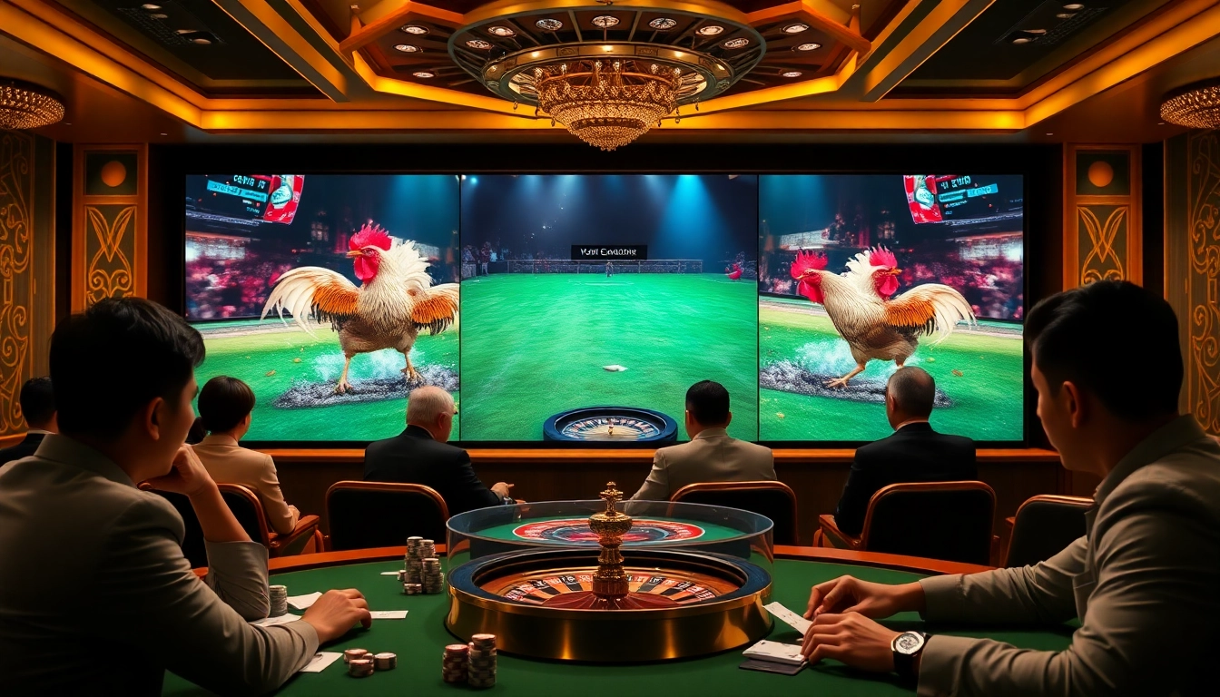 Experience trực tiếp đá gà with high-definition live streams and engaging betting action.