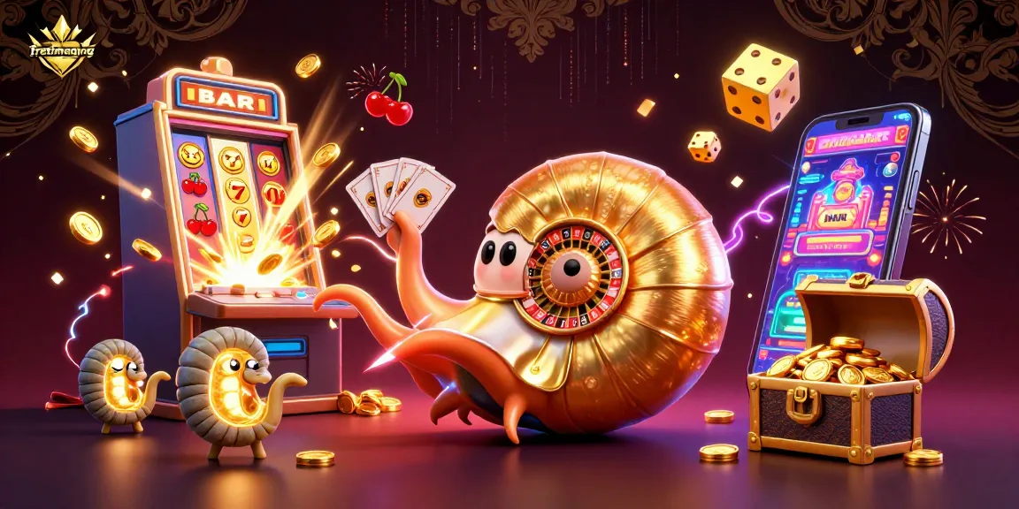 Experience exciting winning potential with fretimaging's 3D casino gaming scene filled with vibrant symbols.