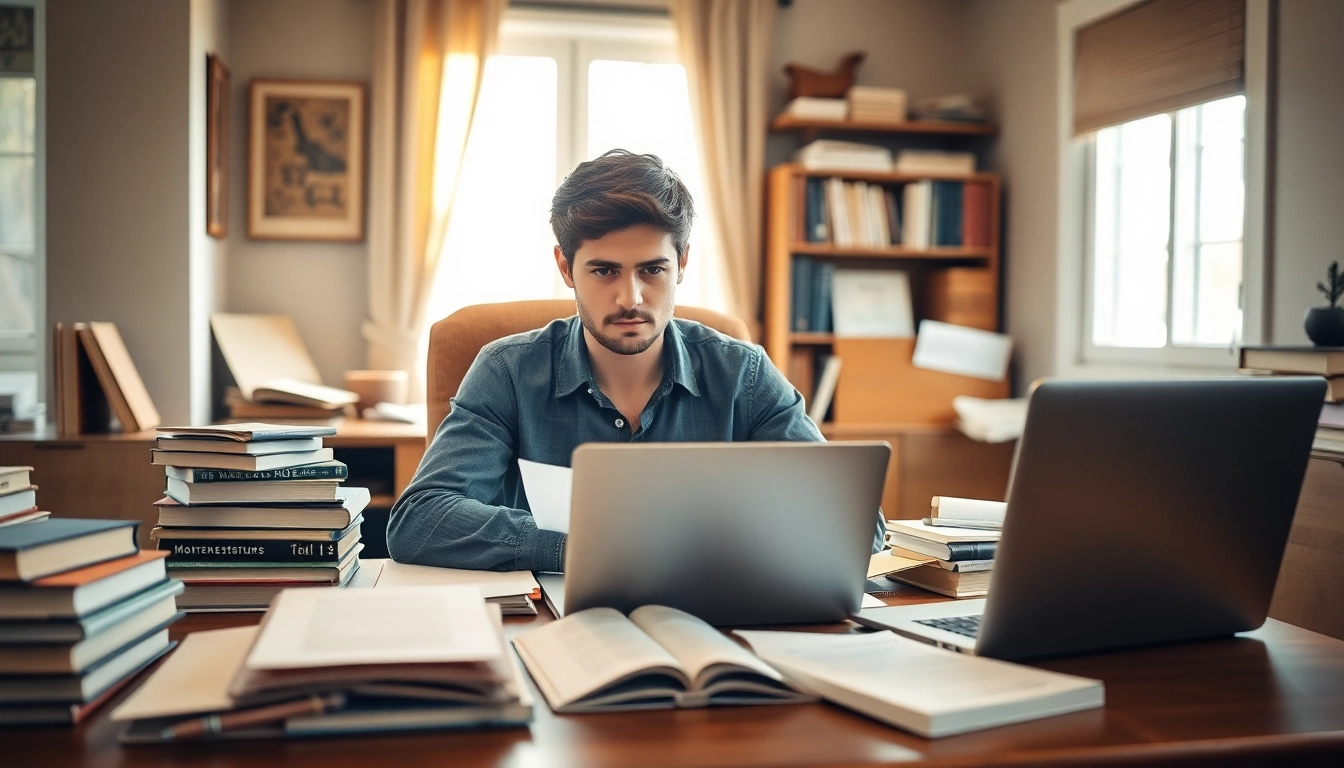 Boost your study for fide test preperation with a focused student at an inviting study desk.