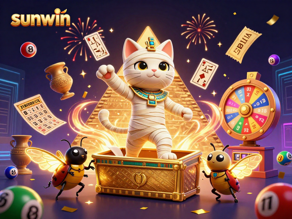 Engage in exciting games as the sunwin mummy cat unveils treasures from the pyramid casino.