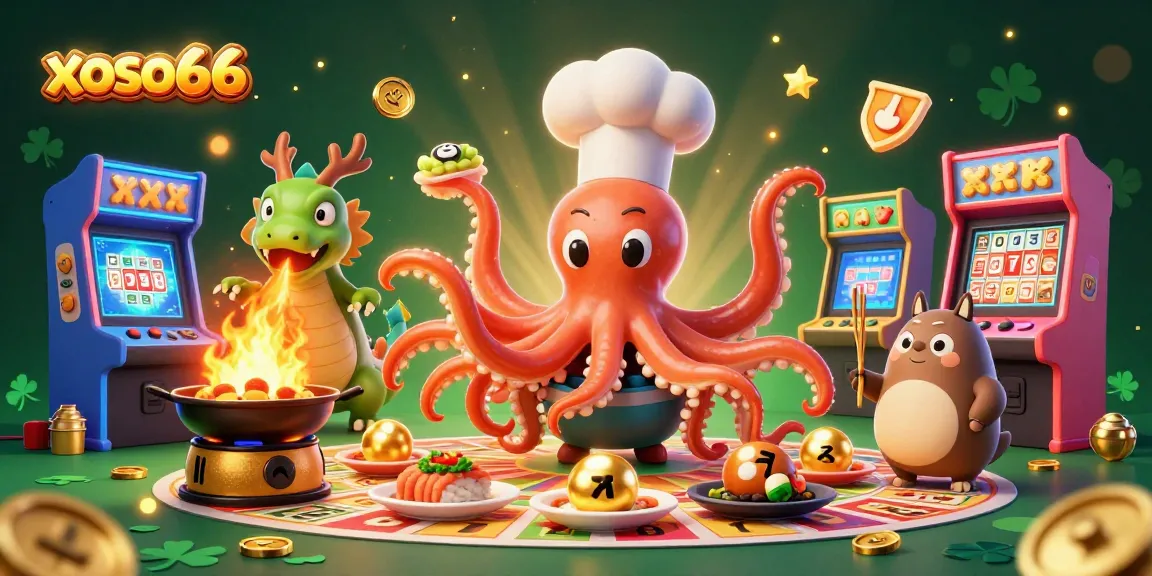 Engage in vibrant xoso66 gaming action with colorful characters and lottery elements