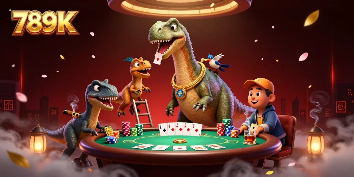 Engage in thrilling 789K poker action as 3D characters create a vibrant casino atmosphere.