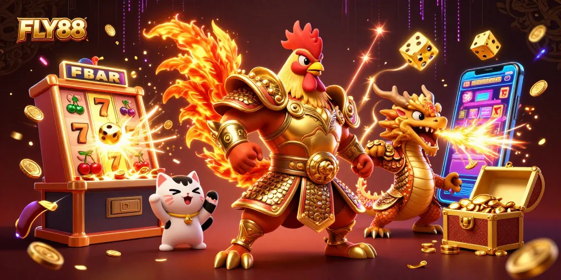 FLY88 offers an exciting casino experience with dynamic characters and vibrant game elements.