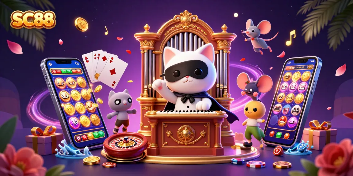 Play exciting casino games at SC88 with vibrant characters, thrilling slots, and rich visuals.