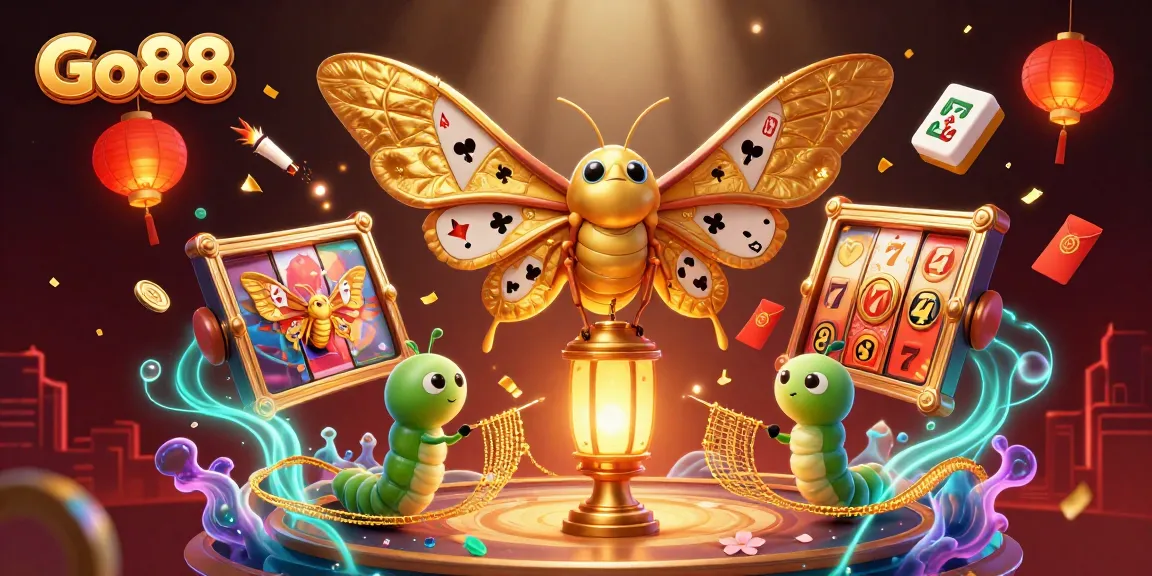 Experience exciting gameplay with Go88, showcasing a vibrant 3D casino scene full of dynamic elements and rich detail.