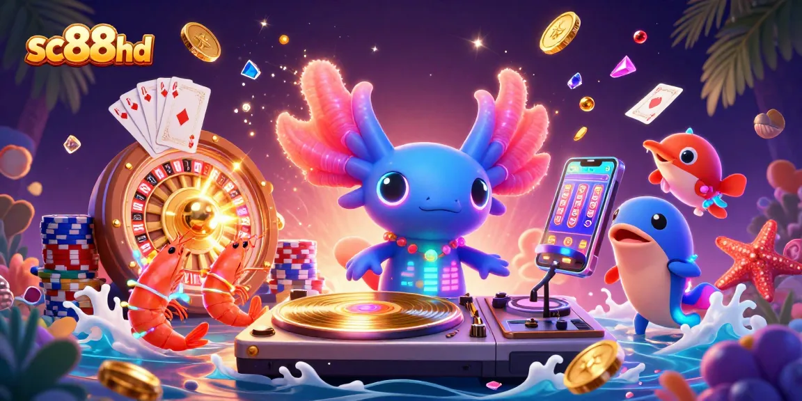 Spin to win with sc88hd's vibrant neon characters and dynamic casino elements!