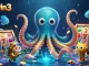 Win big with sunwin3's thrilling slot games featuring a golden kraken and diving cat!