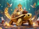 Engage with giải mã nhà cái through a vibrant illustration of a golden tortoise casino with dynamic elements.