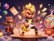 Engage with mb66's lively casino atmosphere featuring a rock star wolf and a drummer bear in action.