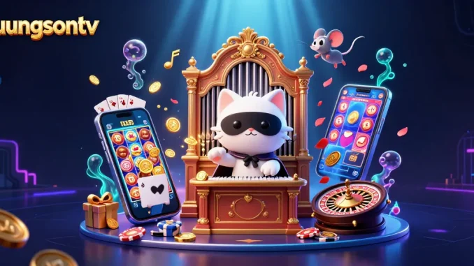 Engage with dynamic gameplay on luongsontv featuring colorful slots, ornate characters, and gaming excitement.
