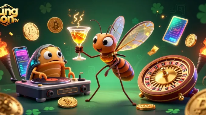 Experience the thrill of lương sơn tv with an adventure-filled 3D illustration featuring iconic gambling elements.