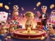 Experience thrilling wins at 33WIN with lively meerkats managing a vibrant casino scene.