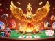 Experience thrilling moments on cakhiatv as the golden phoenix symbolizes victory in a vibrant gambling scene.