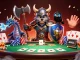 Play nohu for thrilling poker action featuring a Viking warrior and mystical creatures.
