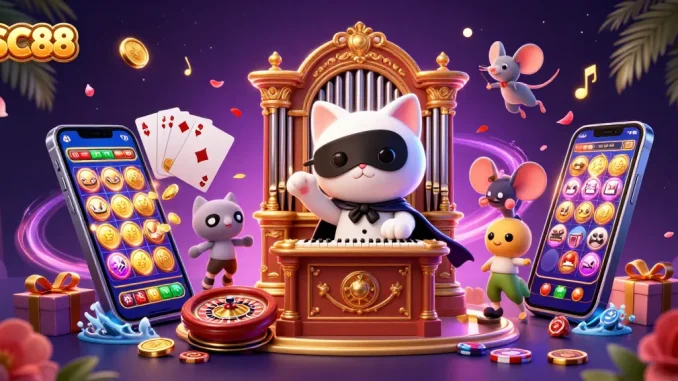 Play exciting casino games at SC88 with vibrant characters, thrilling slots, and rich visuals.