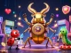 33WIN showcases a vibrant casino scene with a giant golden stag beetle and dynamic game elements in 3D.